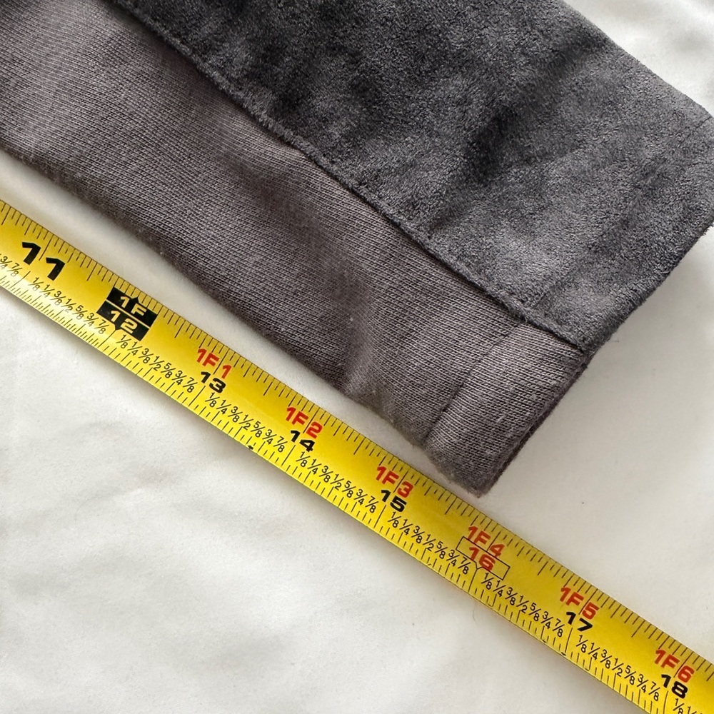 Blank NYC Asymmetrical faux suede Charcoal Jacket - Picture 7 of 8